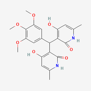 3,3'-((3,4,5-trimethoxyphenyl)methylene)bis(4-hydroxy-6-methylpyridin-2(1H)-one)