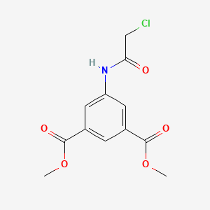 molecular formula C12H12ClNO5 B2553691 5-[(氯乙酰)氨基]邻苯二甲酸二甲酯 CAS No. 198488-19-6