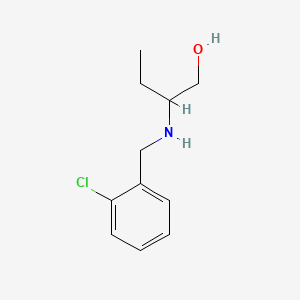molecular formula C11H16ClNO B2553736 2-[(2-Chlorophenyl)methylamino]butan-1-ol CAS No. 893583-48-7