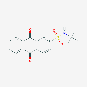 molecular formula C18H17NO4S B2553757 N-tert-butyl-9,10-dioxo-9,10-dihydroanthracene-2-sulfonamide CAS No. 401629-49-0