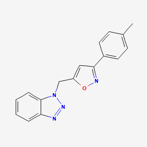 3-(4-Methylphenyl)-5-(1H-benzotriazole-1-ylmethyl)isoxazole