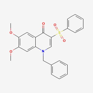 3-(Benzenesulfonyl)-1-benzyl-6,7-dimethoxy-1,4-dihydroquinolin-4-one