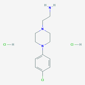 2-[4-(4-Chlorophenyl)piperazin-1-yl]ethanamine;dihydrochloride