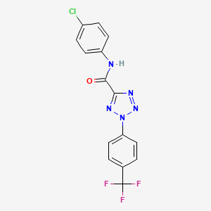 N-(4-chlorophenyl)-2-(4-(trifluoromethyl)phenyl)-2H-tetrazole-5-carboxamide