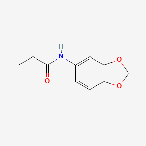 molecular formula C10H11NO3 B2553832 N-(2H-1,3-benzodioxol-5-yl)propanamide CAS No. 123682-43-9