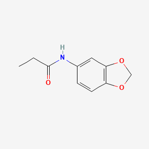 B2553832 N-(2H-1,3-benzodioxol-5-yl)propanamide CAS No. 123682-43-9