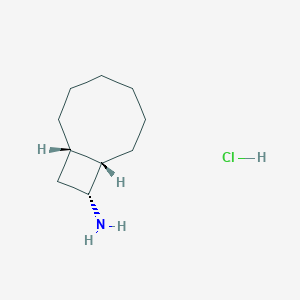 (1S,8S,9R)-Bicyclo[6.2.0]decan-9-amine;hydrochloride