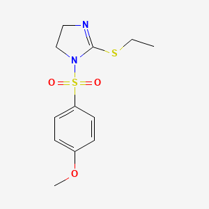 2-Ethylsulfanyl-1-(4-methoxyphenyl)sulfonyl-4,5-dihydroimidazole