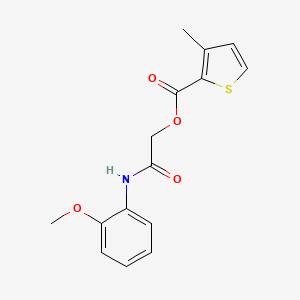 2-((2-Methoxyphenyl)amino)-2-oxoethyl 3-methylthiophene-2-carboxylate