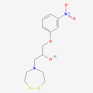 1-(1,2,5-Dithiazepan-5-yl)-3-(3-nitrophenoxy)propan-2-ol