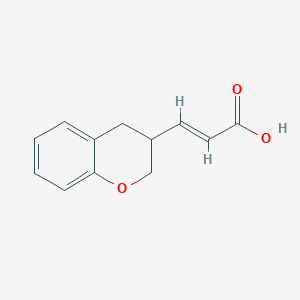 molecular formula C12H12O3 B2553870 (2E)-3-(3,4-Dihydro-2H-chromen-3-yl)acrylic acid CAS No. 924873-03-0