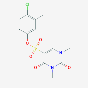 (4-Chloro-3-methylphenyl) 1,3-dimethyl-2,4-dioxopyrimidine-5-sulfonate