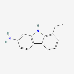 molecular formula C14H14N2 B2553917 8-ethyl-9H-carbazol-2-amine CAS No. 1908665-25-7