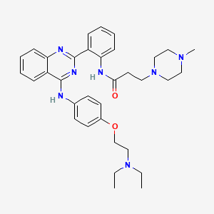 molecular formula C34H43N7O2 B2554011 hVEGF-IN-1 