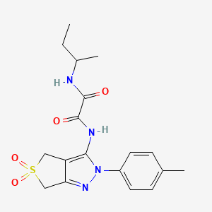 N1-(sec-butyl)-N2-(5,5-dioxido-2-(p-tolyl)-4,6-dihydro-2H-thieno[3,4-c]pyrazol-3-yl)oxalamide