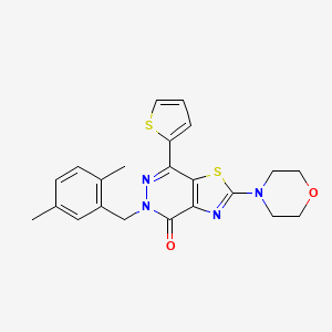 5-(2,5-dimethylbenzyl)-2-morpholino-7-(thiophen-2-yl)thiazolo[4,5-d]pyridazin-4(5H)-one