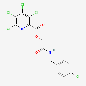 [2-[(4-Chlorophenyl)methylamino]-2-oxoethyl] 3,4,5,6-tetrachloropyridine-2-carboxylate