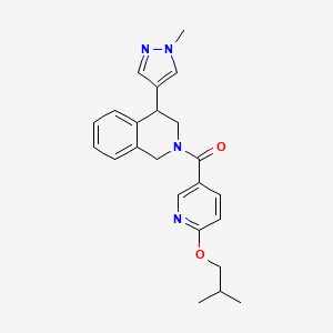 (6-isobutoxypyridin-3-yl)(4-(1-methyl-1H-pyrazol-4-yl)-3,4-dihydroisoquinolin-2(1H)-yl)methanone
