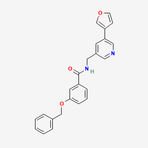 3-(benzyloxy)-N-((5-(furan-3-yl)pyridin-3-yl)methyl)benzamide