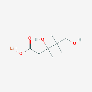 molecular formula C8H15LiO4 B2554168 Lithium;3,5-dihydroxy-3,4,4-trimethylpentanoate CAS No. 2375270-85-0
