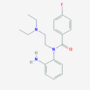 molecular formula C19H24FN3O B025542 N-(2-aminophenyl)-N-[2-(diethylamino)ethyl]-4-fluorobenzamide CAS No. 102585-99-9