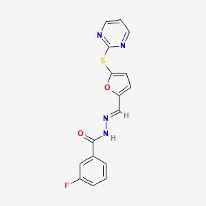 molecular formula C16H11FN4O2S B2554222 NCGC00249987 