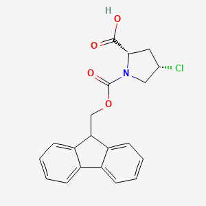 (2S,4S)-4-Chloro-1-(9H-fluoren-9-ylmethoxycarbonyl)pyrrolidine-2-carboxylic acid