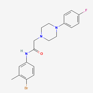 N-(4-bromo-3-methylphenyl)-2-[4-(4-fluorophenyl)piperazin-1-yl]acetamide