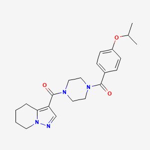 (4-(4-Isopropoxybenzoyl)piperazin-1-yl)(4,5,6,7-tetrahydropyrazolo[1,5-a]pyridin-3-yl)methanone
