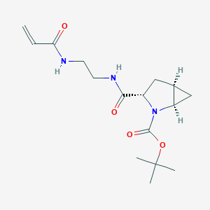 Tert-butyl (1R,3S,5R)-3-[2-(prop-2-enoylamino)ethylcarbamoyl]-2-azabicyclo[3.1.0]hexane-2-carboxylate
