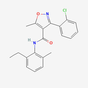 3-(2-chlorophenyl)-N-(2-ethyl-6-methylphenyl)-5-methyl-1,2-oxazole-4-carboxamide