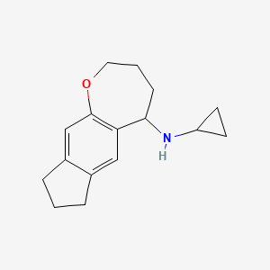 B2554278 N-cyclopropyl-3,4,5,7,8,9-hexahydro-2H-cyclopenta[h][1]benzoxepin-5-amine CAS No. 1153404-24-0