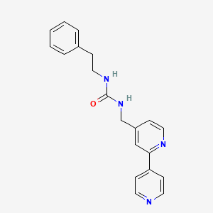 1-([2,4'-Bipyridin]-4-ylmethyl)-3-phenethylurea