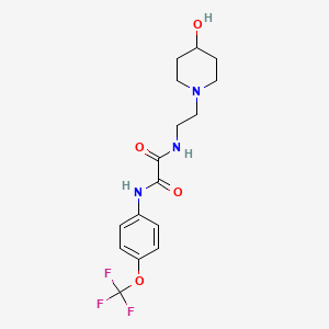 N1-(2-(4-hydroxypiperidin-1-yl)ethyl)-N2-(4-(trifluoromethoxy)phenyl)oxalamide