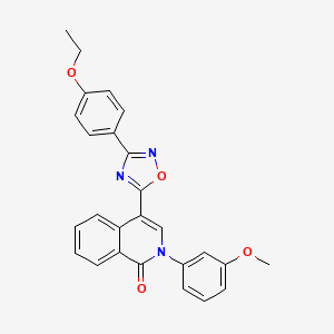4-[3-(4-ethoxyphenyl)-1,2,4-oxadiazol-5-yl]-2-(3-methoxyphenyl)isoquinolin-1(2H)-one