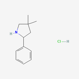 4,4-Dimethyl-2-phenylpyrrolidine hydrochloride