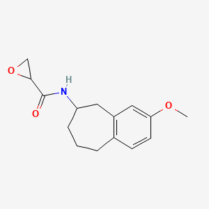 molecular formula C15H19NO3 B2554315 N-(3-Methoxy-6,7,8,9-tetrahydro-5H-benzo[7]annulen-6-yl)oxirane-2-carboxamide CAS No. 2411220-49-8