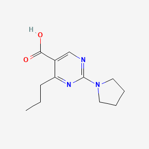 4-Propyl-2-pyrrolidin-1-ylpyrimidine-5-carboxylic acid