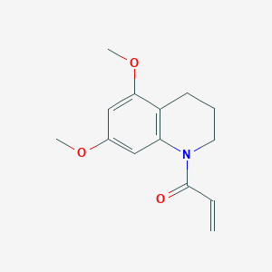 B2554319 1-(5,7-Dimethoxy-3,4-dihydro-2H-quinolin-1-yl)prop-2-en-1-one CAS No. 2361640-87-9