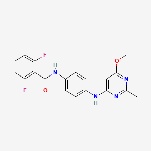 2,6-difluoro-N-(4-((6-methoxy-2-methylpyrimidin-4-yl)amino)phenyl)benzamide