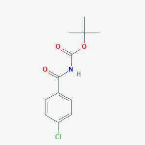 molecular formula C12H14ClNO3 B255433 tert-butyl 4-chlorobenzoylcarbamate 