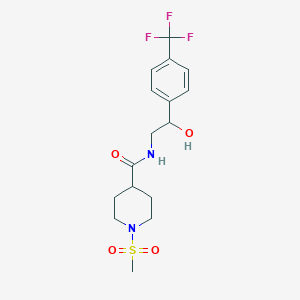 N-(2-hydroxy-2-(4-(trifluoromethyl)phenyl)ethyl)-1-(methylsulfonyl)piperidine-4-carboxamide