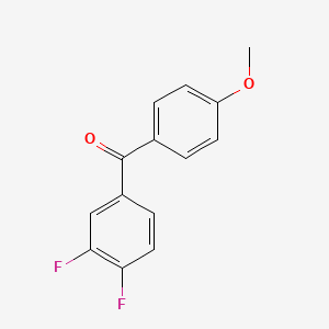 molecular formula C14H10F2O2 B2554359 3,4-Difluoro-4'-methoxybenzophenone CAS No. 845780-99-6