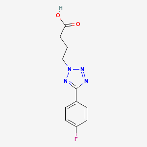 molecular formula C11H11FN4O2 B2554361 4-[5-(4-Fluorophenyl)-2h-tetrazol-2-yl]butanoic acid CAS No. 384859-48-7