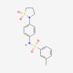N-(4-(1,1-dioxidoisothiazolidin-2-yl)phenyl)-3-methylbenzenesulfonamide