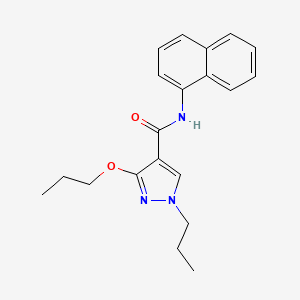 molecular formula C20H23N3O2 B2554368 N-(naphthalen-1-yl)-3-propoxy-1-propyl-1H-pyrazole-4-carboxamide CAS No. 1013765-72-4