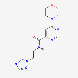 N-(2-(1H-1,2,4-triazol-1-yl)ethyl)-6-morpholinopyrimidine-4-carboxamide
