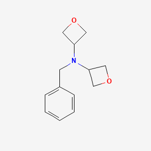 molecular formula C13H17NO2 B2554412 N-Benzyl-N-(oxetan-3-yl)oxetan-3-amine CAS No. 1823812-00-5