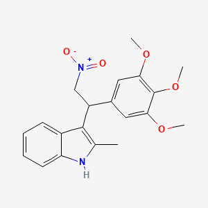 2-methyl-3-[2-nitro-1-(3,4,5-trimethoxyphenyl)ethyl]-1H-indole