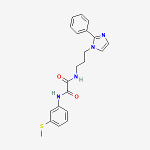 N1-(3-(methylthio)phenyl)-N2-(3-(2-phenyl-1H-imidazol-1-yl)propyl)oxalamide
